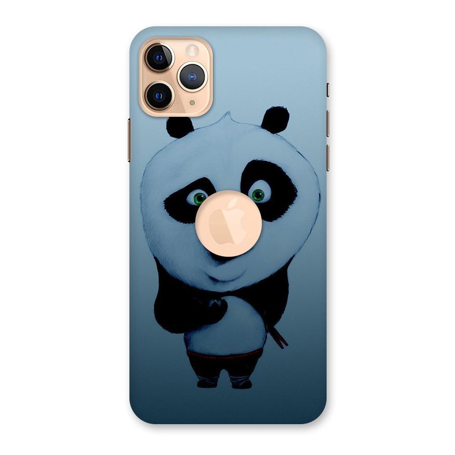 Confused Cute Panda Back Case for iPhone 11 Pro Max Logo Cut