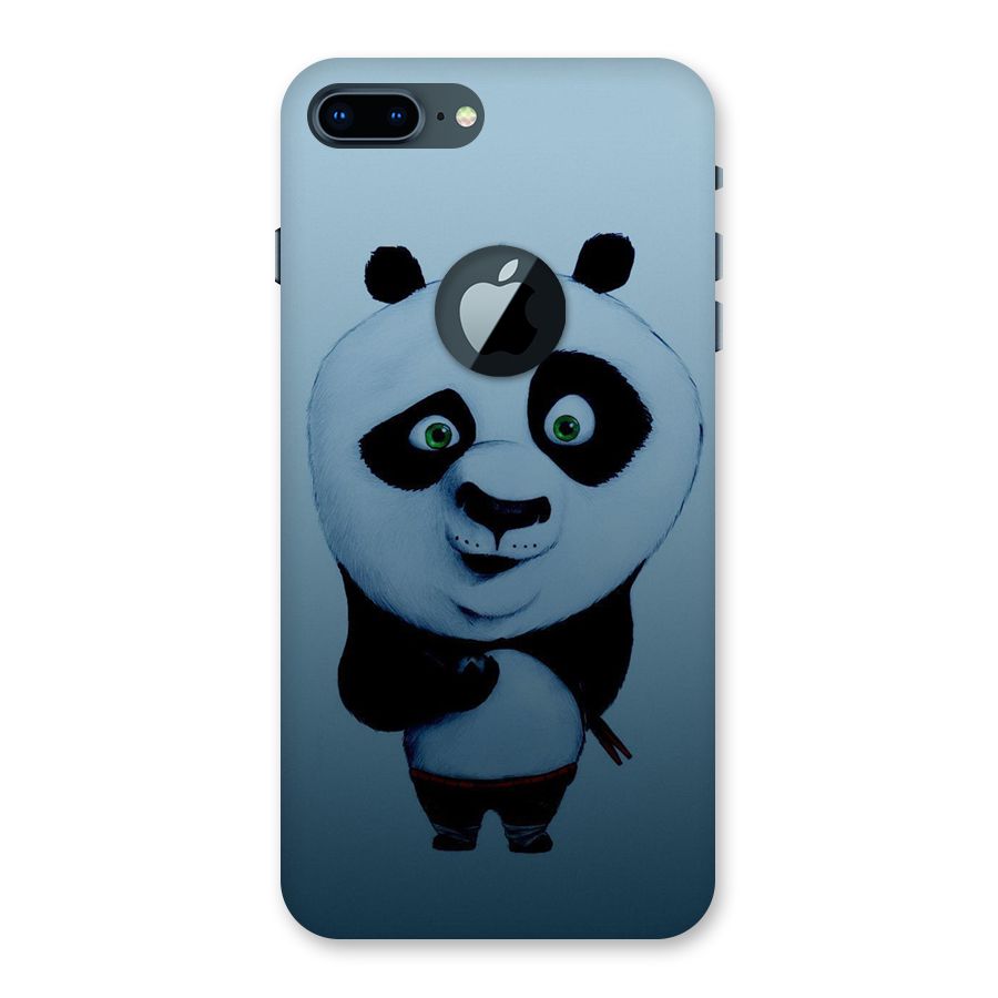 Confused Cute Panda Back Case for iPhone 7 Plus Logo Cut