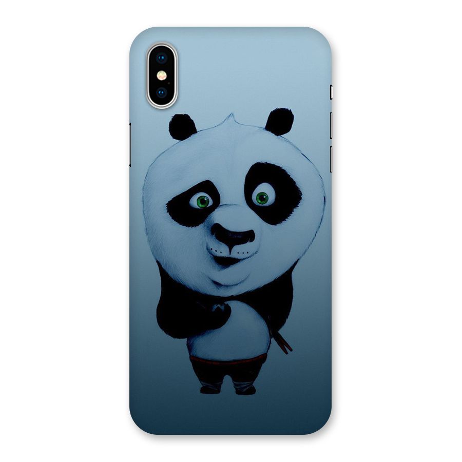 Confused Cute Panda Back Case for iPhone XS
