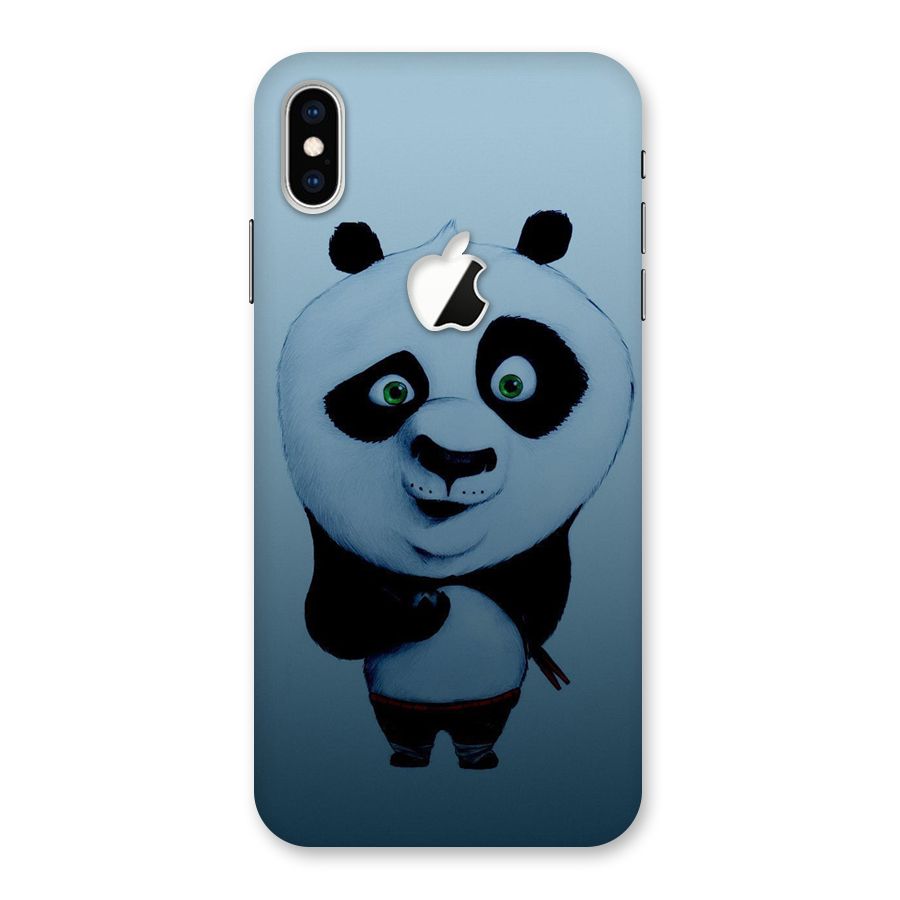Confused Cute Panda Back Case for iPhone XS Max Apple Cut