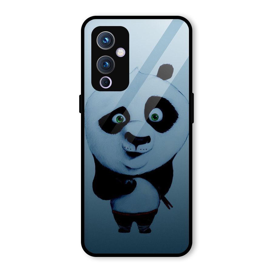 Confused Cute Panda Glass Back Case for OnePlus 9