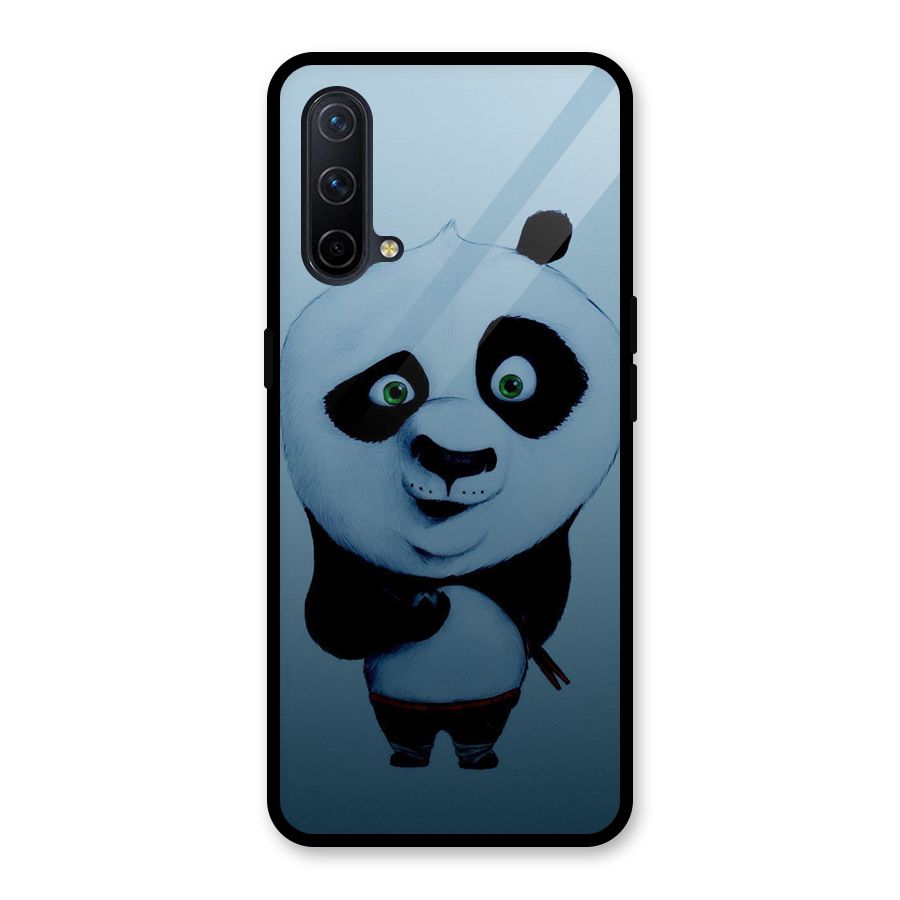 Confused Cute Panda Glass Back Case for OnePlus Nord CE 5G