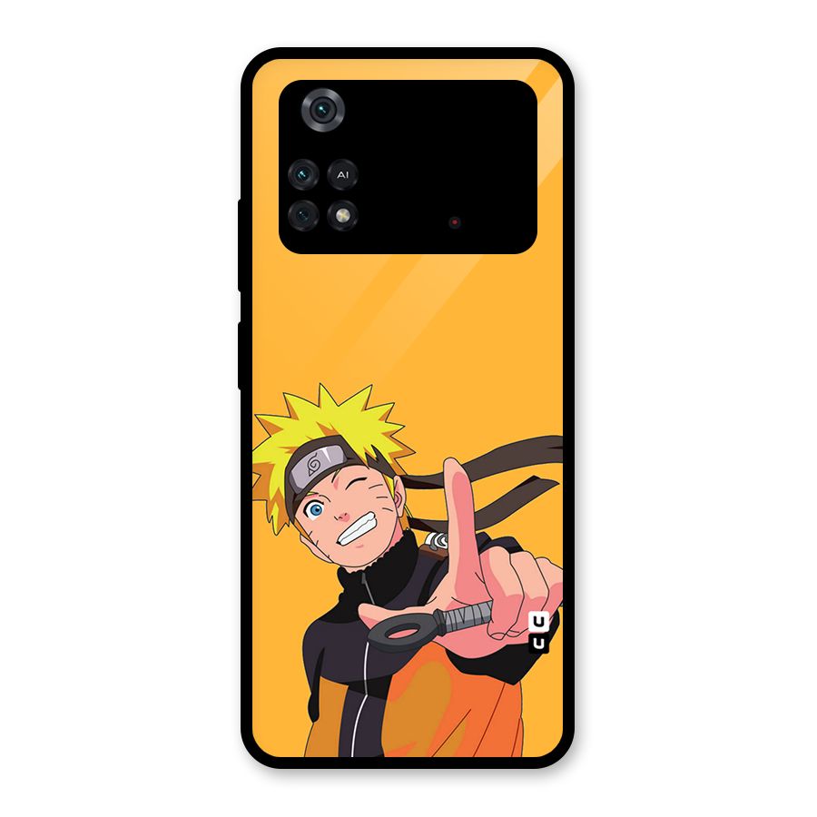 Cool Aesthetic Naruto Glass Back Case for Poco M4 Pro 4G