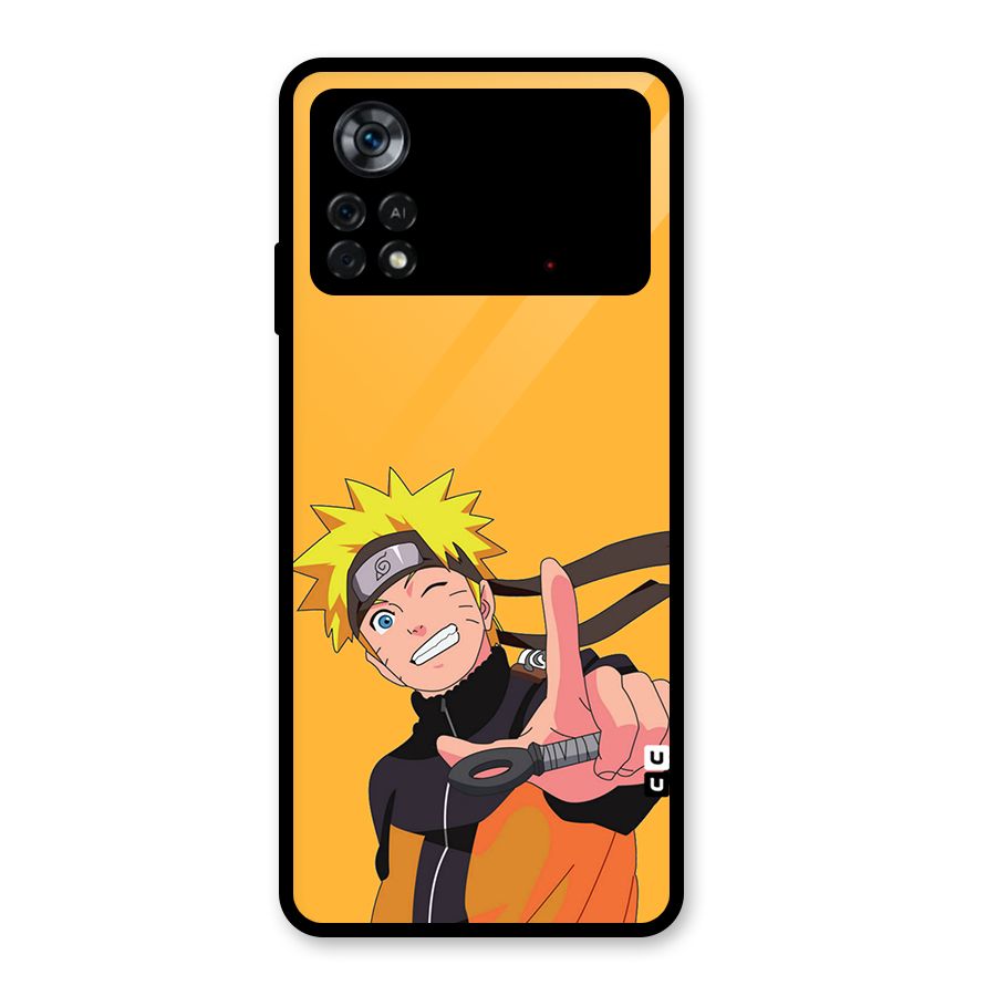 Cool Aesthetic Naruto Glass Back Case for Poco X4 Pro 5G