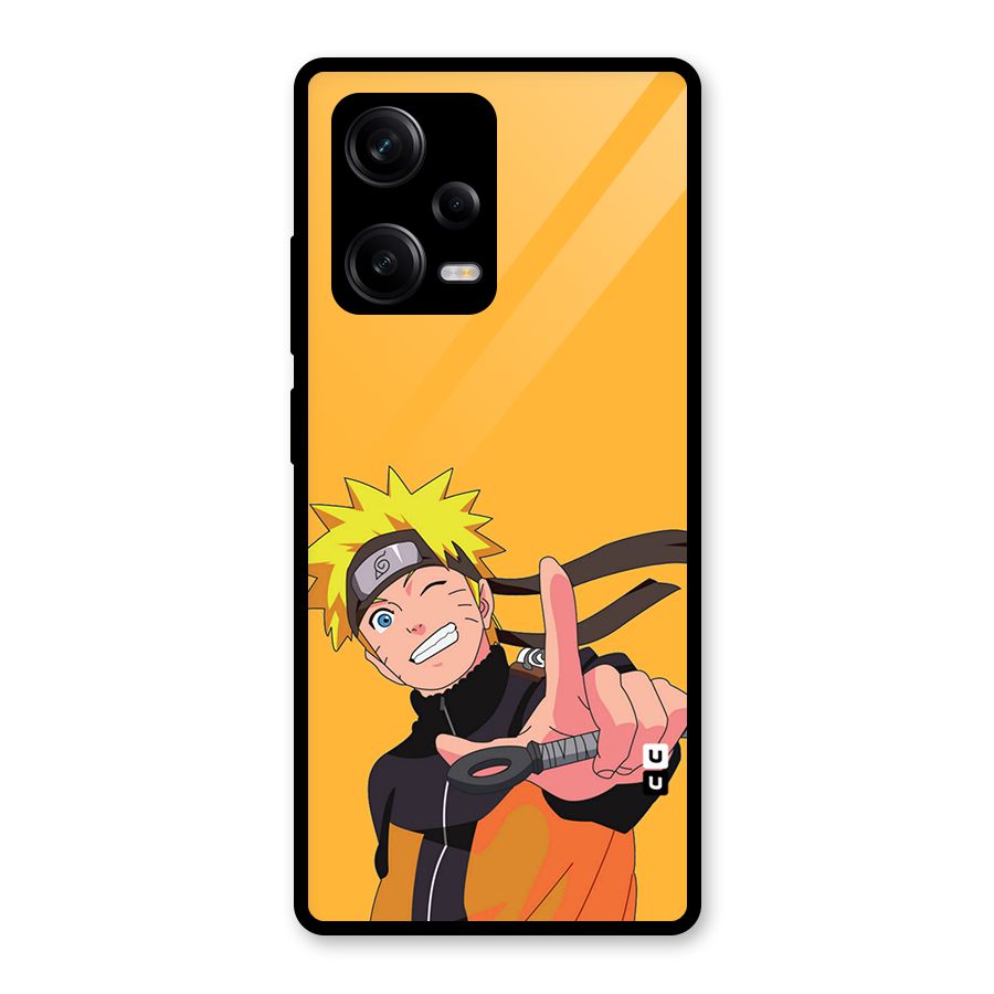 Cool Aesthetic Naruto Glass Back Case for Redmi Note 12 Pro
