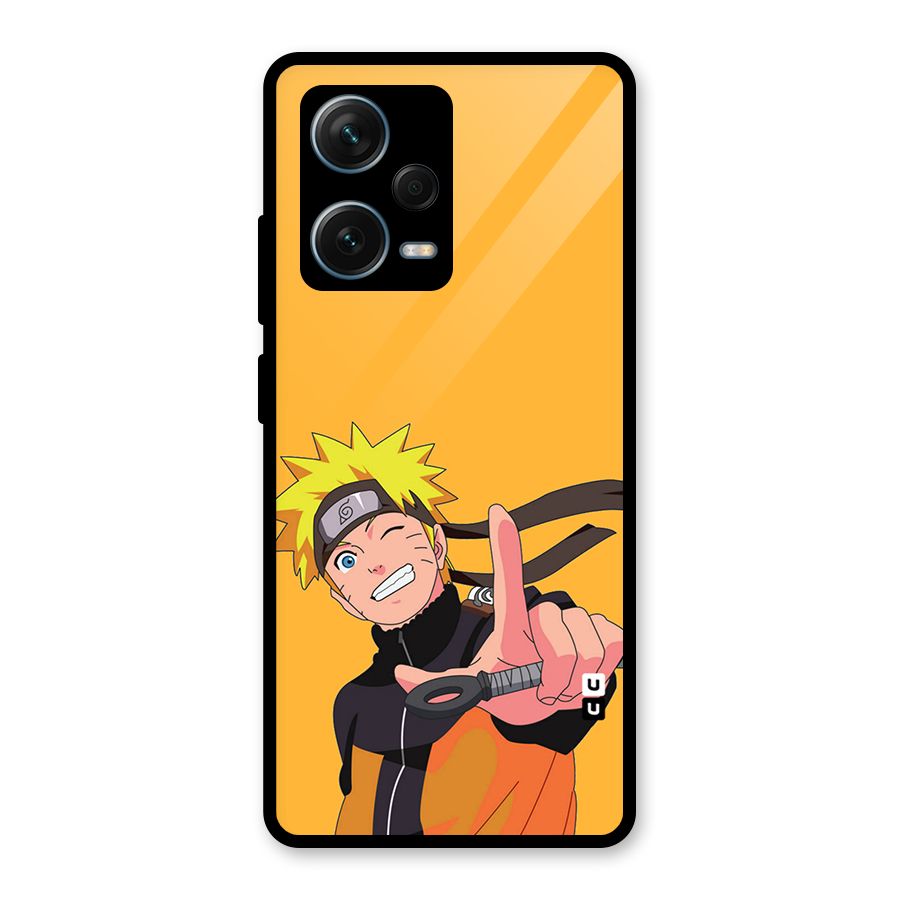 Cool Aesthetic Naruto Glass Back Case for Redmi Note 12 Pro Plus 5G