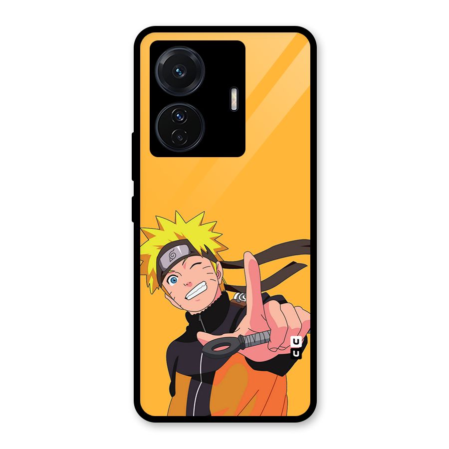 Cool Aesthetic Naruto Glass Back Case for Vivo T1 Pro