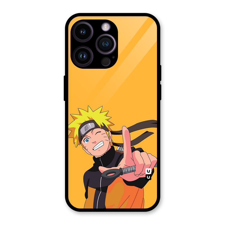 Cool Aesthetic Naruto Glass Back Case for iPhone 14 Pro Max