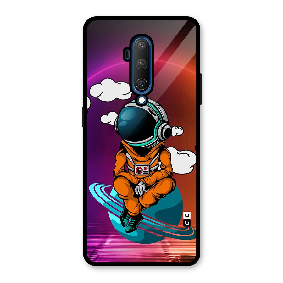 Cool Astraunaut Relaxing Glass Back Case for OnePlus 7T Pro