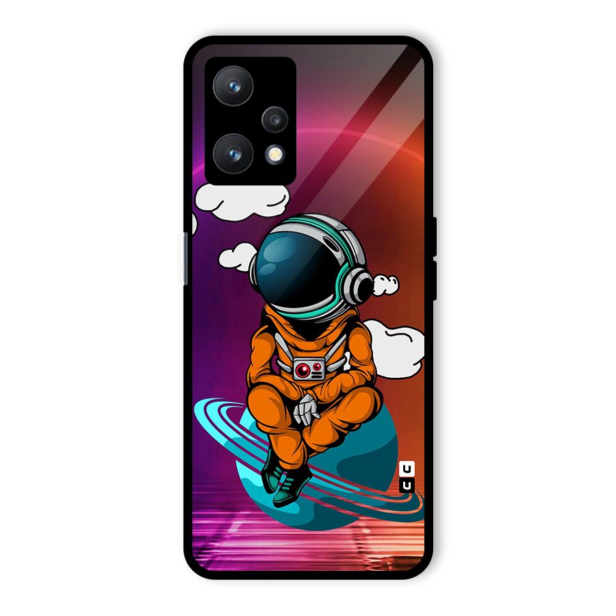 Cool Astraunaut Relaxing Glass Back Case for Realme 9 Pro 5G