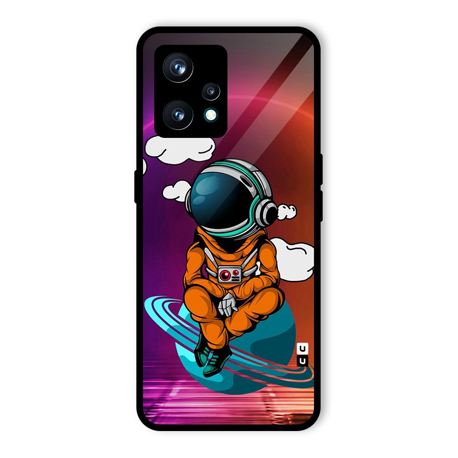 Cool Astraunaut Relaxing Glass Back Case for Realme 9 Pro Plus 5G