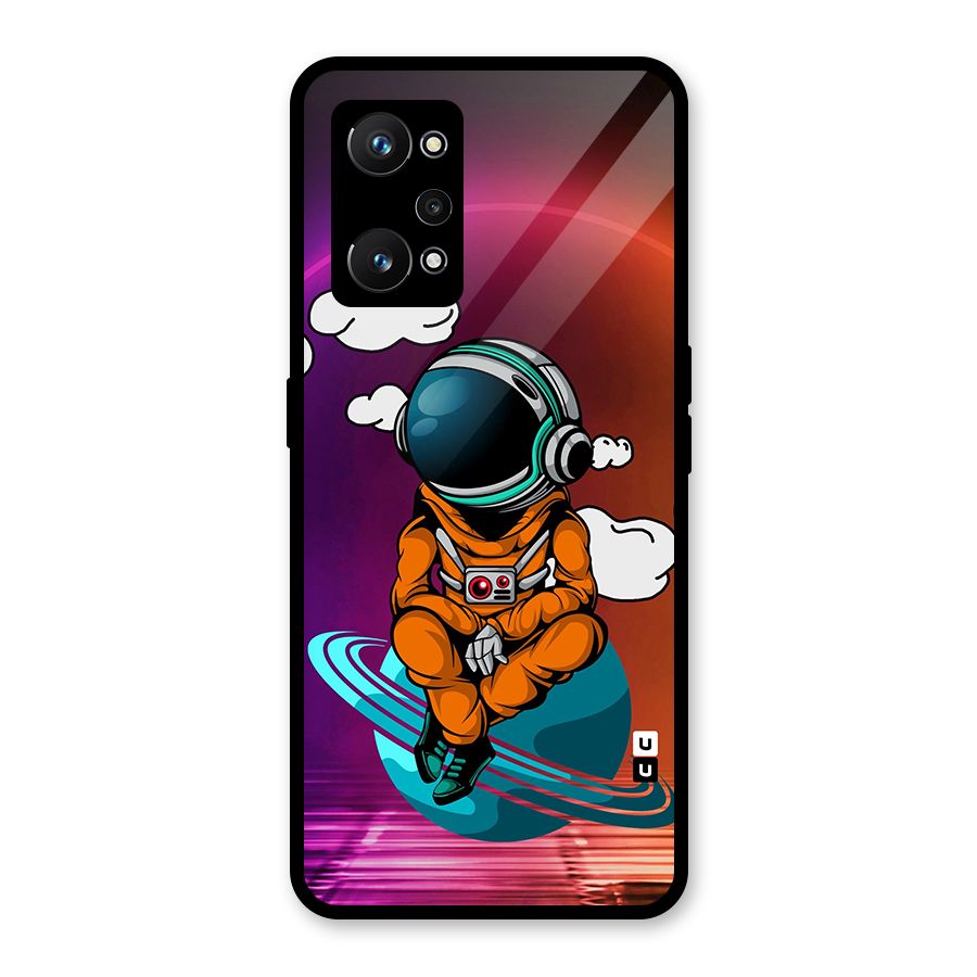 Cool Astraunaut Relaxing Glass Back Case for Realme GT Neo 3T