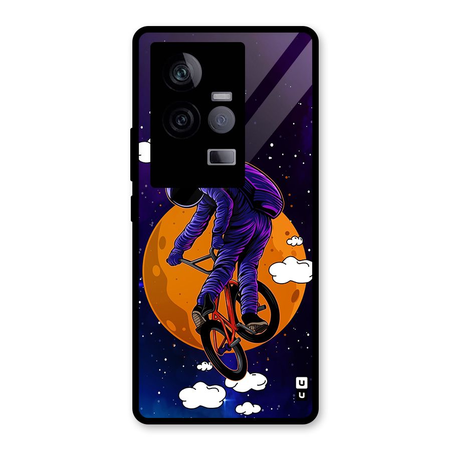 Cool Astro Cyclist Glass Back Case for Vivo iQOO 11 5G