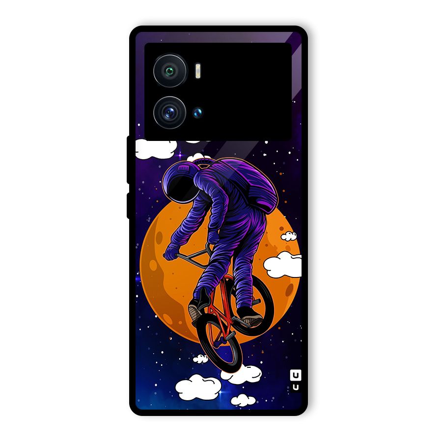 Cool Astro Cyclist Glass Back Case for Vivo iQOO 9 Pro