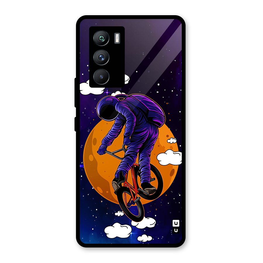 Cool Astro Cyclist Glass Back Case for Vivo iQOO 9 SE