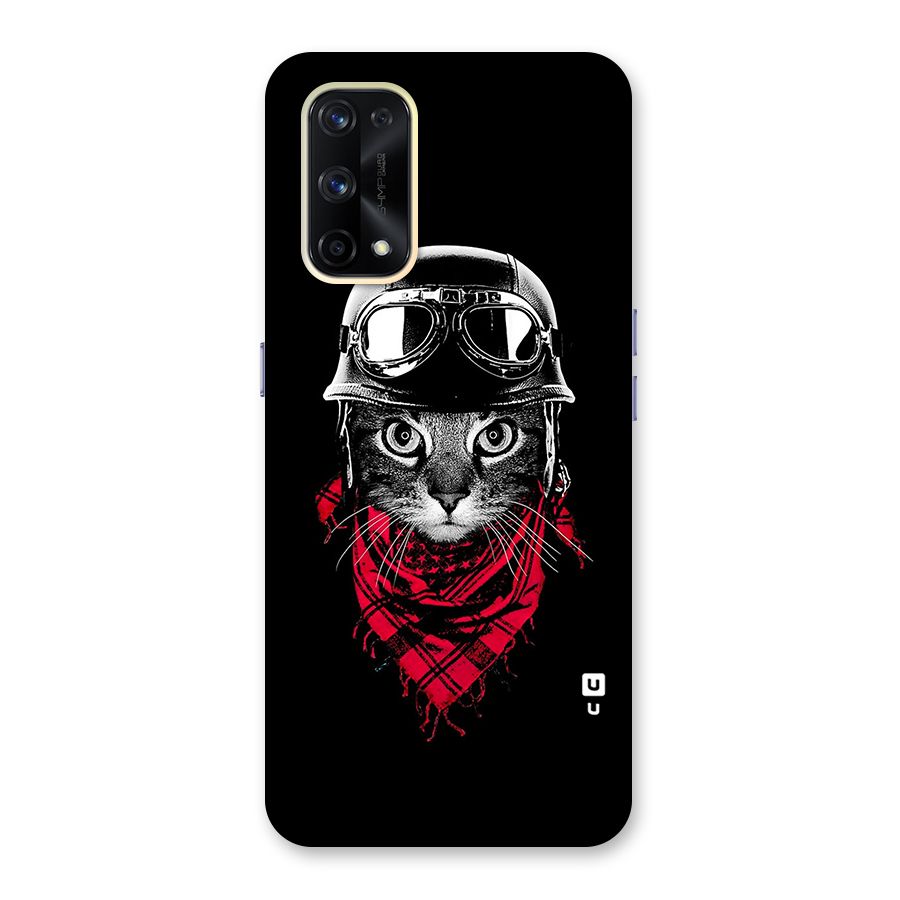 Cool Biker Cat Glass Back Case for Realme X7 Pro