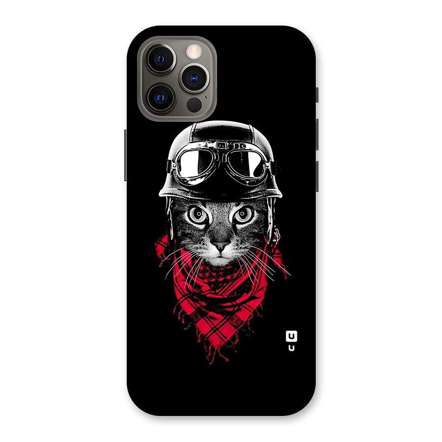 Cool Biker Cat Back Case for iPhone 12 Pro