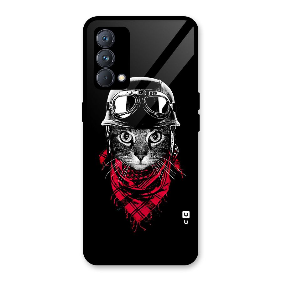 Cool Biker Cat Glass Back Case for Realme GT Master Edition