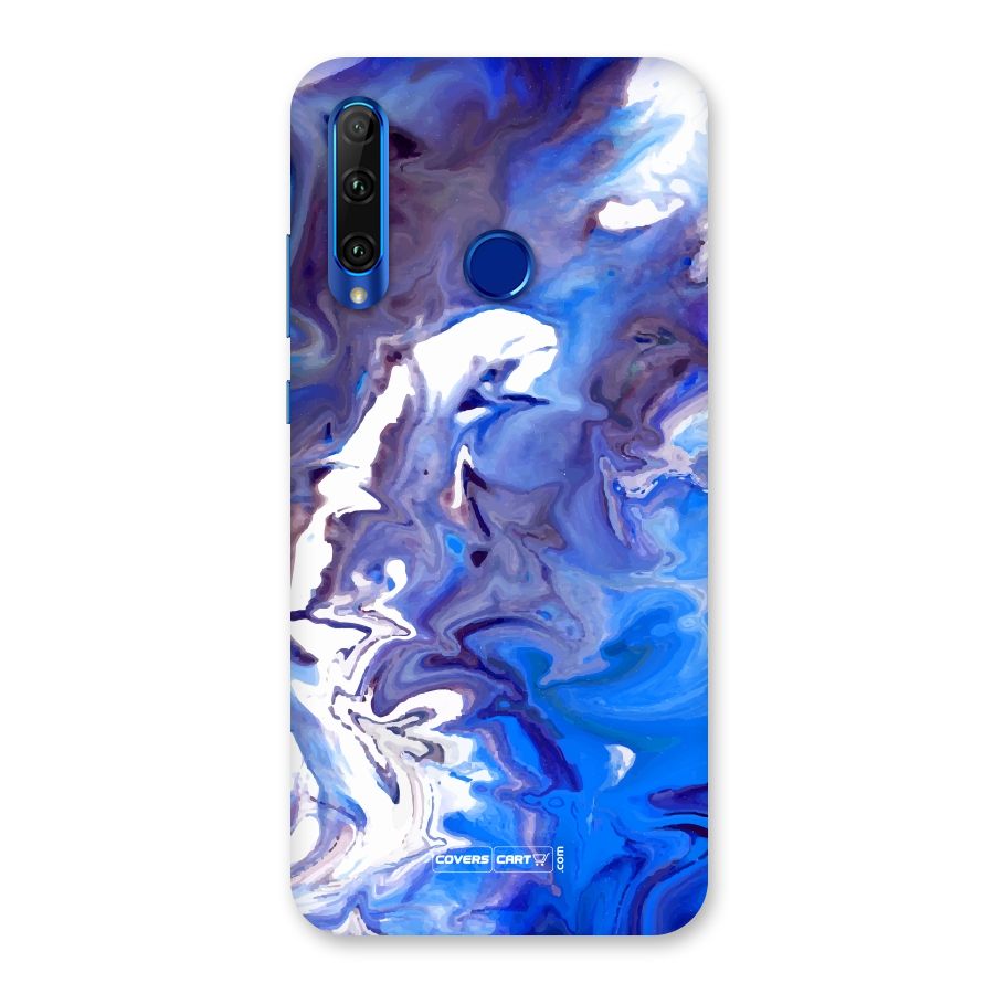 Cool Blue Marble Texture Back Case for Honor 20i