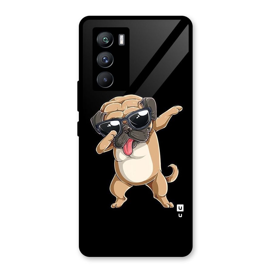 Cool Dab Dog Glass Back Case for Vivo iQOO 9 SE