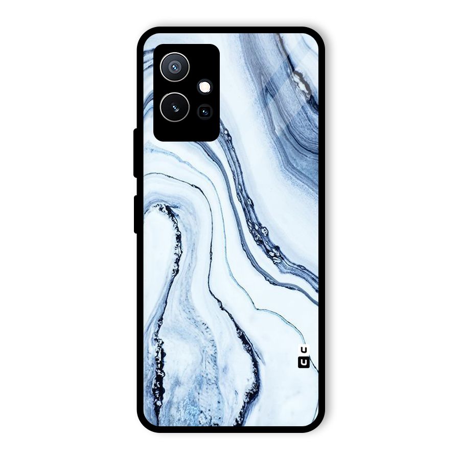 Cool Marble Art Glass Back Case for Vivo T1 5G