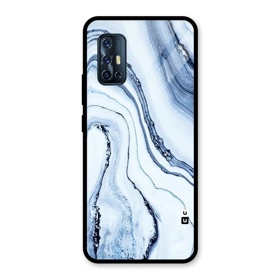 Cool Marble Art Glass Back Case for Vivo V17