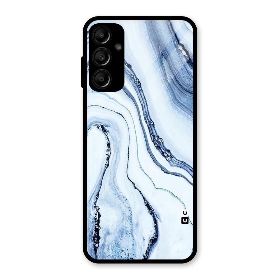 Cool Marble Style (Printed) Glass Back Case for Galaxy A14 5G