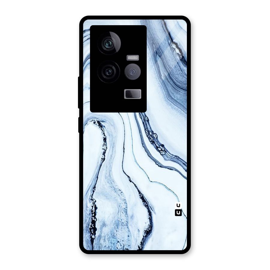 Cool Marble Style (Printed) Glass Back Case for Vivo iQOO 11 5G
