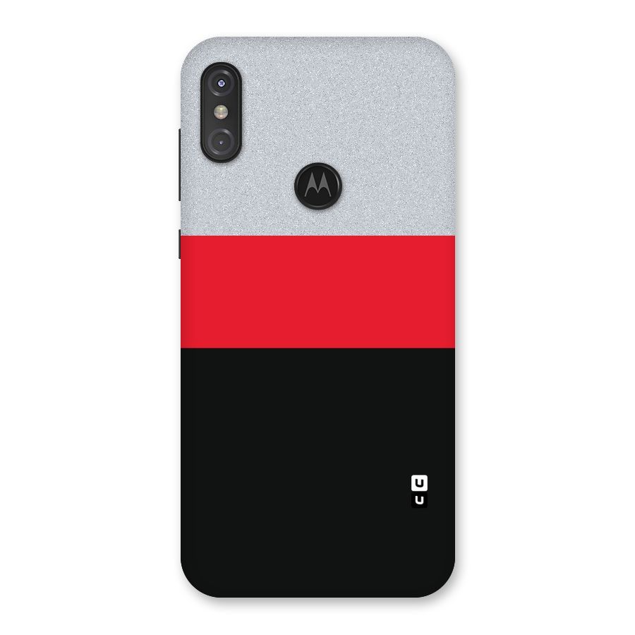 Cool Melange Stripe Back Case for Motorola One Power