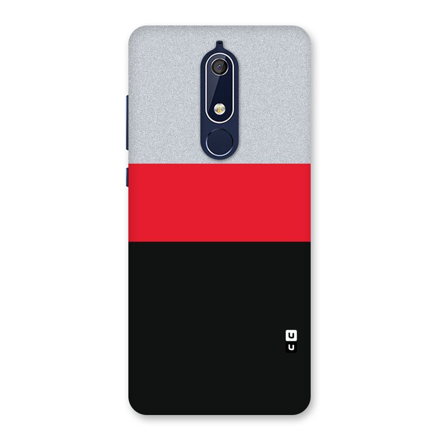 Cool Melange Stripe Back Case for Nokia 5.1