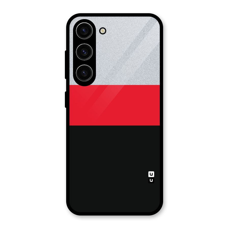 Cool Melange Stripe Glass Back Case for Galaxy S23