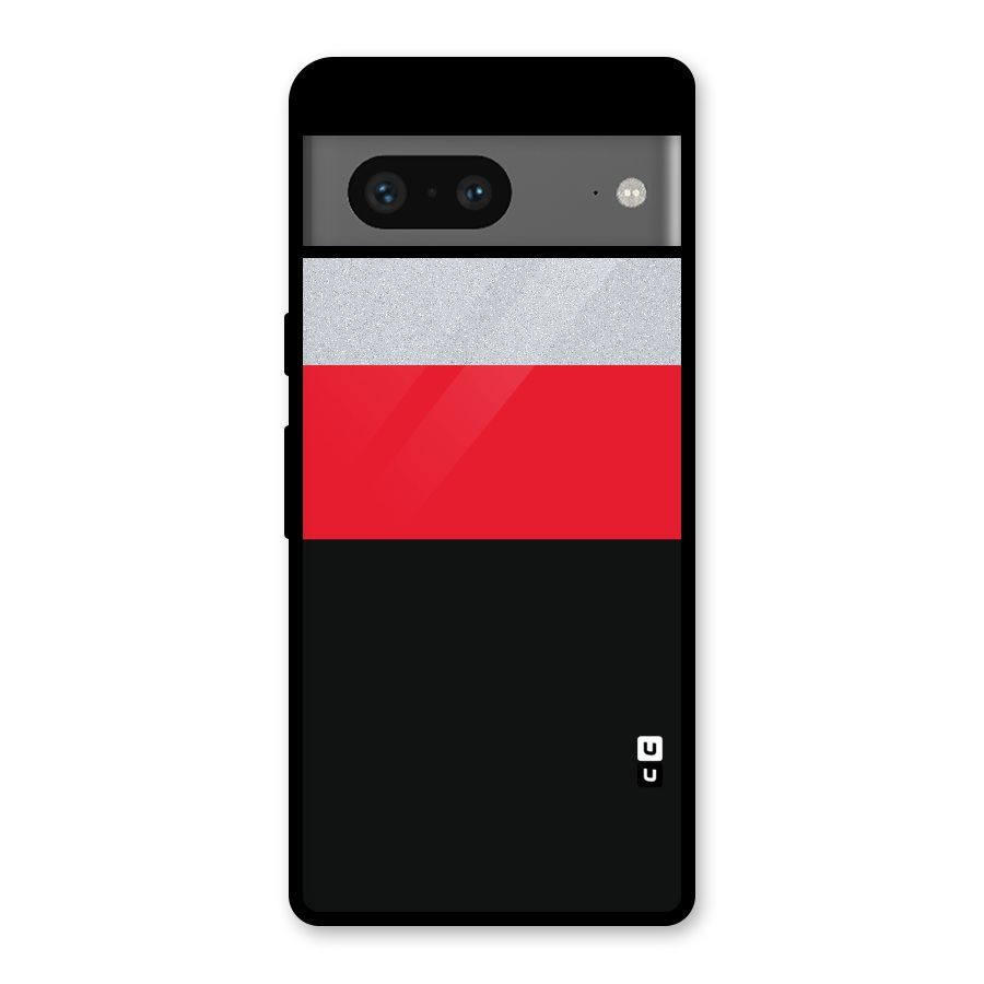 Cool Melange Stripe Glass Back Case for Google Pixel 7