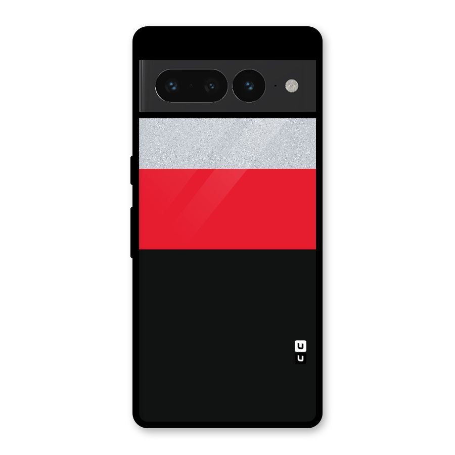 Cool Melange Stripe Glass Back Case for Google Pixel 7 Pro