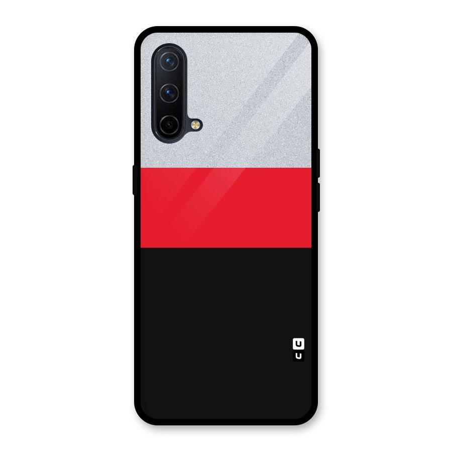 Cool Melange Stripe Glass Back Case for OnePlus Nord CE 5G