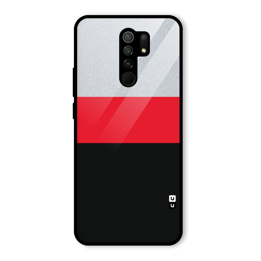 Cool Melange Stripe Glass Back Case for Poco M2