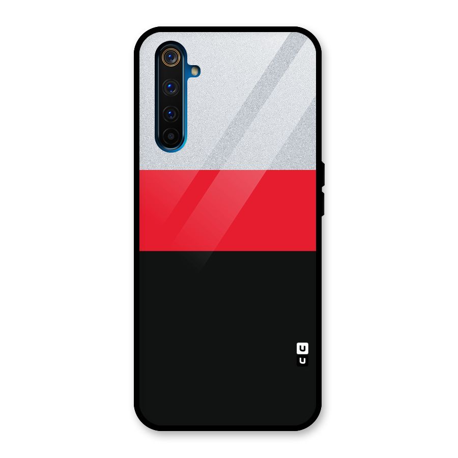Cool Melange Stripe Glass Back Case for Realme 6 Pro