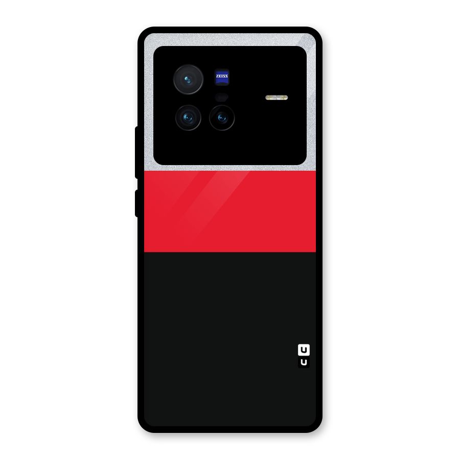 Cool Melange Stripe Glass Back Case for Vivo X80