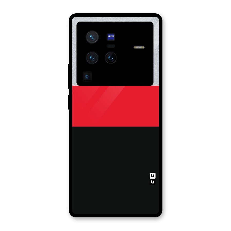 Cool Melange Stripe Glass Back Case for Vivo X80 Pro