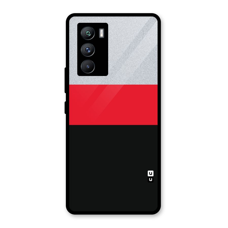 Cool Melange Stripe Glass Back Case for Vivo iQOO 9 SE