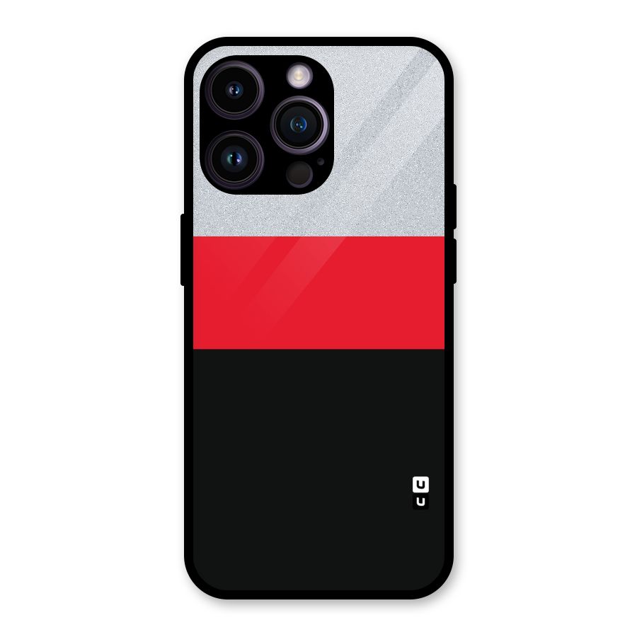 Cool Melange Stripe Glass Back Case for iPhone 14 Pro Max