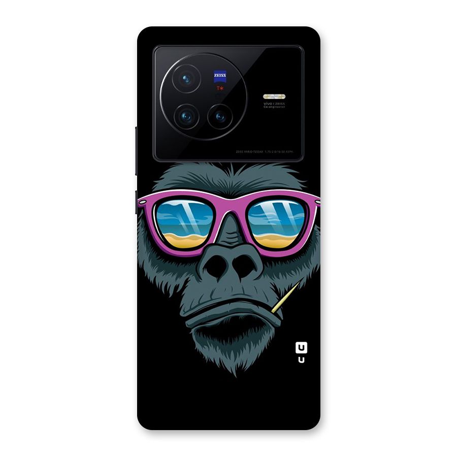 Cool Monkey Beach Sunglasses Back Case for Vivo X80