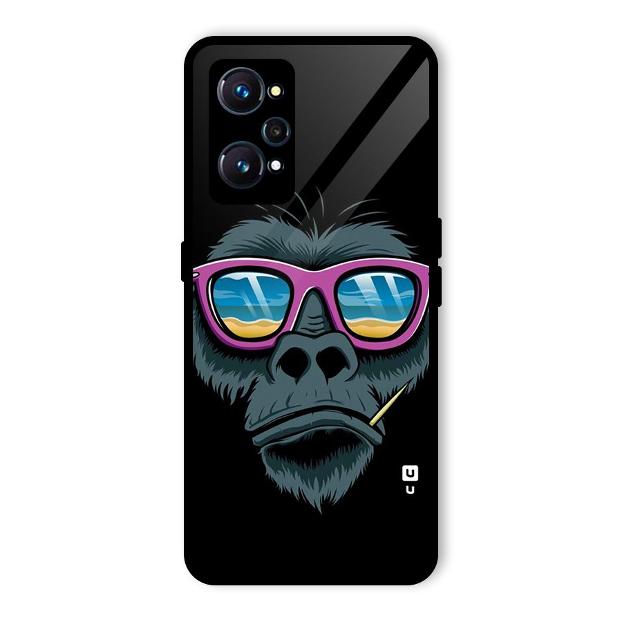 Cool Monkey Beach Sunglasses Glass Back Case for Realme GT 2