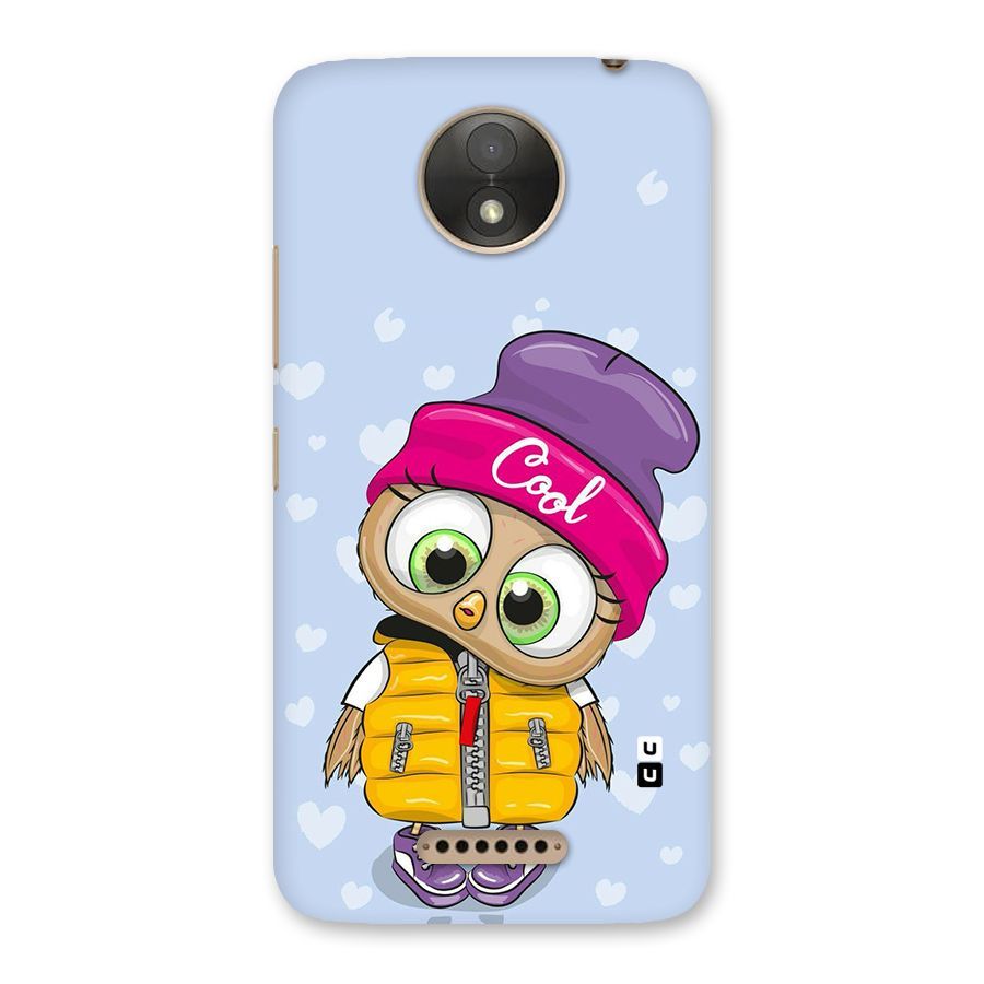 Cool Owl Back Case for Moto C Plus