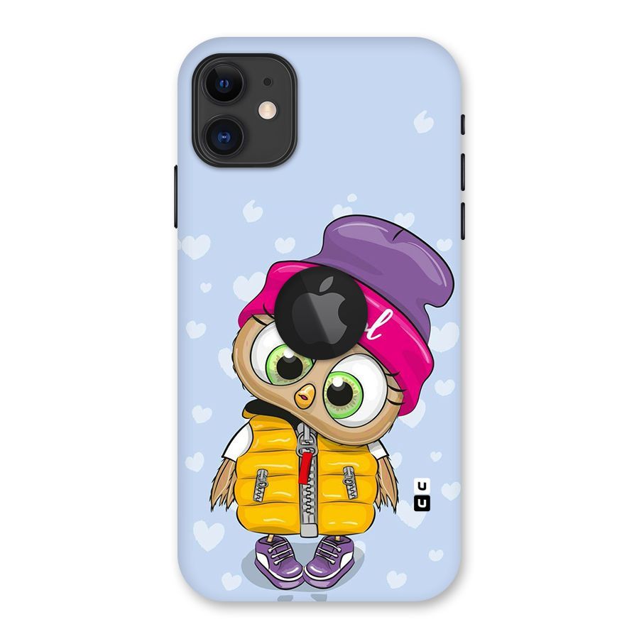 Cool Owl Back Case for iPhone 11 Logo Cut