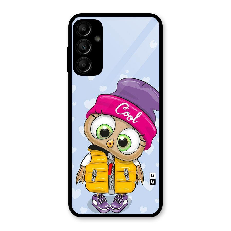 Cool Owl Glass Back Case for Galaxy A14 5G