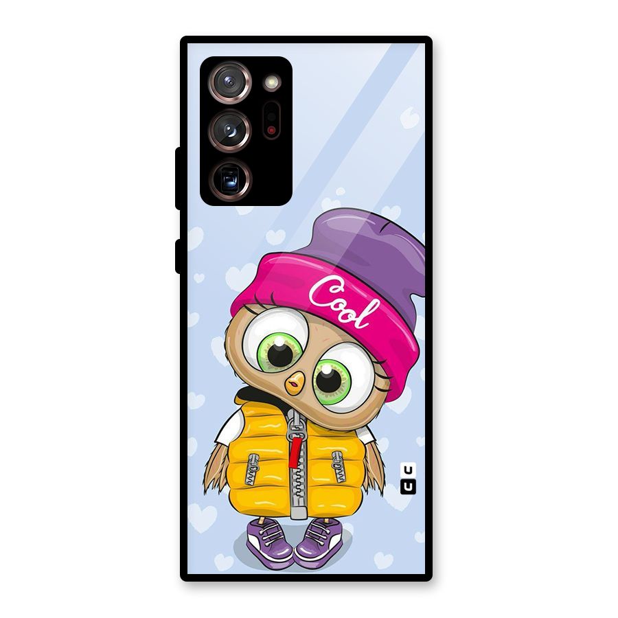Cool Owl Glass Back Case for Galaxy Note 20 Ultra 5G