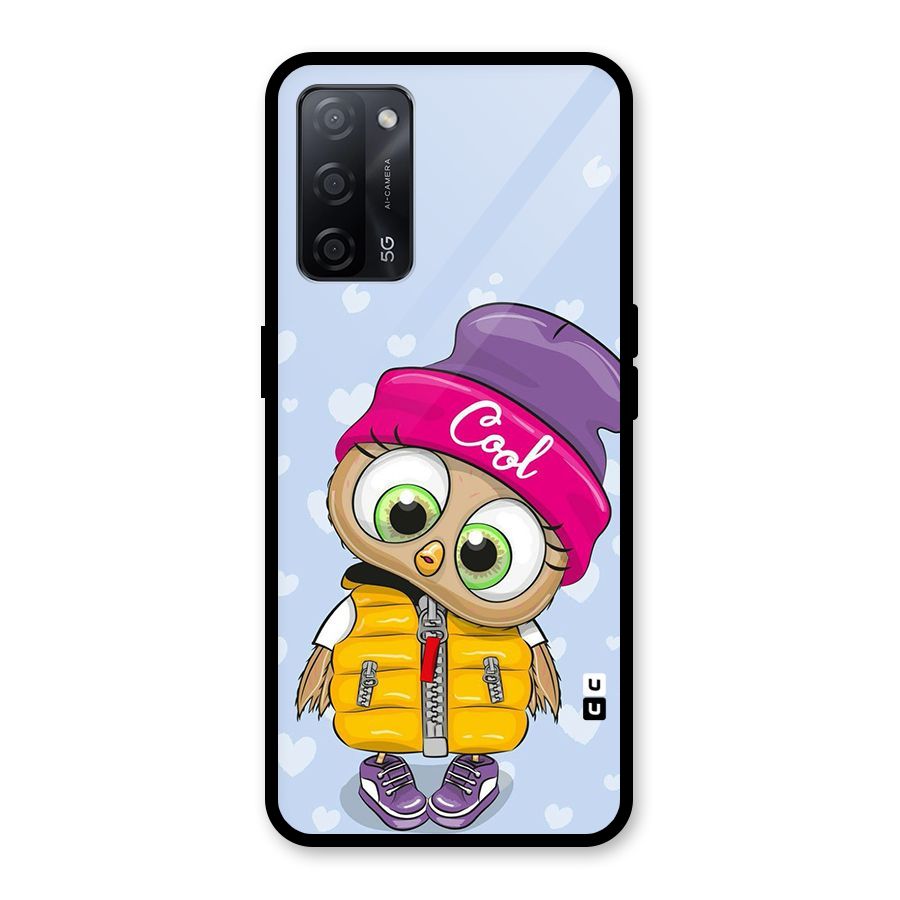 Cool Owl Glass Back Case for Oppo A53s 5G