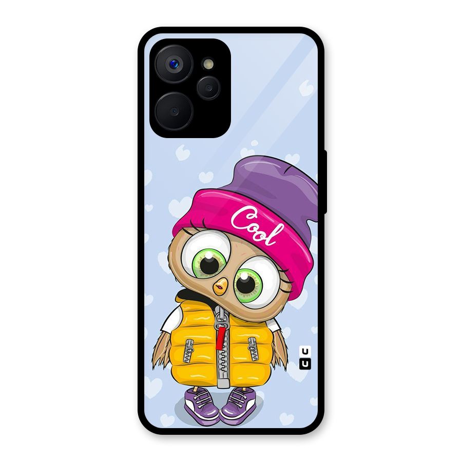 Cool Owl Glass Back Case for Realme 9i 5G