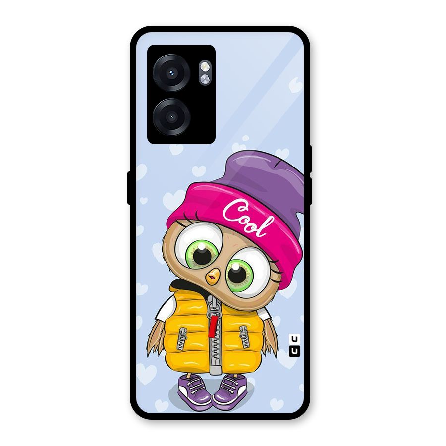 Cool Owl Glass Back Case for Realme Narzo 50 5G
