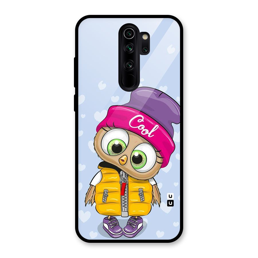 Cool Owl Glass Back Case for Redmi Note 8 Pro